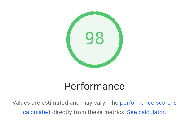 PerformanceGoogle PerformanceGoogle
